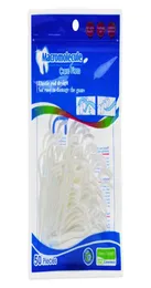 50pcs set Plastic Dental Toothpick Cotton Floss Stick for Oral Health TableFactory 5842998