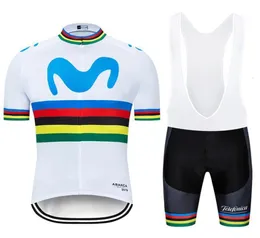 Nova equipe de ciclismo 2020 MOVISTAR MAILLOT MAILLOT BOURS WEAR Jersey Bike Shorts ropa ciclismo mens Summer Summer Quick Dry Pro3634975