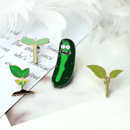 Broschen grüne Samen Pflanzen Brosche Abzeichen für wissenschaftliche Experiment