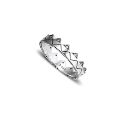 2019 Yeni 925 STERLING Gümüş Yüzük Egzotik Taç Yüzüğü Orijinal Moda Nişan Alyansları Kadınlar İçin DIY Takı 4163585