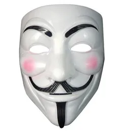 Maschera vendetta festosa maschera anonima di guy fawkes halloween costume fantasia costume bianco giallo 2 colori ph18657991
