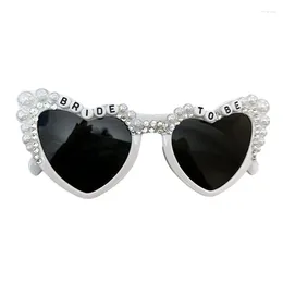 Sunglasses Creative Bride To Be Heart Frame For Taking Po Props Glasses Drop