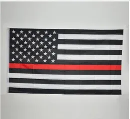 90150 cm Blueline USA Police Flaggen 5 Styles 3x5 Fuß Dünne Blaue Linie USA Flagge Schwarze weiße und blaue amerikanische Flagge mit Messing Grommet7207684