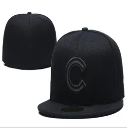 2020 Popular Chicago Hip Hop Men039s Sport Team Fitted Caps On Field Full Closed Design Solid Color Cubs Size Baseball5259633