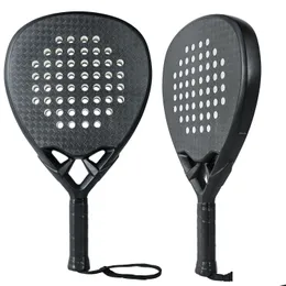 Tennis Rackets Amasport Professional 31218K Carbon Padel Racket Paddle Eva Soft 38Mm Tenis Raquete Diamond Shape 230720 Drop Delivery Dhw6E