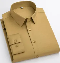 Camicie abiti da men039 s6xl di alta qualità senza stiratura camicia a manica lunga tracce morbida accogliente a tasca senza tasca forma regolare forma regolare c2887410