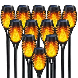 Flame Torch 1K Outdoor, światła wodoodporne zasilane słonecznie, pochodnie LED na zewnątrz wystroju, Luces Soleres Outdoor Decorations for Patio Garden Art