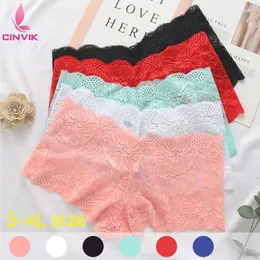 Women's Panties CINVIK Lace Women Pantise Floral Transparent Lingeries For Woman High Heeled Underwear Sexy Comfortable Breathable Lingerie