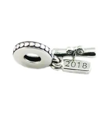 Fits Charms Bracelets 2018 Summer Graduation Roll Charm Beads Original 925 Sterling Silver Charm Diy Jóias para Mulheres Making8905287