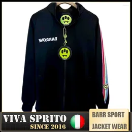 Jackets masculinos Viva Sprito Barr Men Women Sport Sport Smile Logotuit com banda de cor zip sobre tamanho S-xl