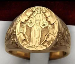 S1837 Modna biżuteria Virgin Mary Ring Men Mężczyznę Kobiet Ring0123245154