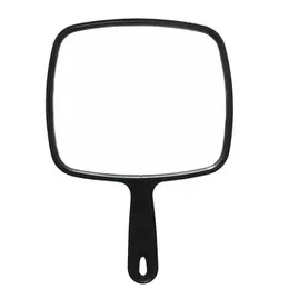 Компактные зеркала 1 портативное зеркало с длинной ручкой парикмахерская парикмахерская с волосами и макияжем 31,5x23 см Q240509
