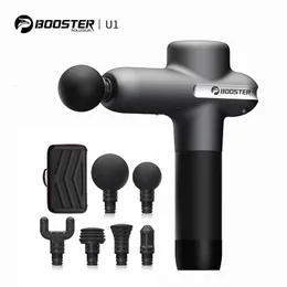 BOOSTER U1 Massage Gun Generation Back and Neck Massager Deep Tissue Percussion Muscle Machine for Fitness Exercise 240509