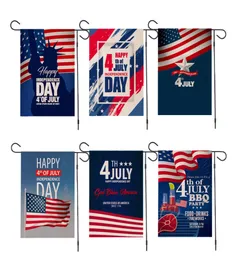 Banner Flaggen American Garden Flag Independence Day Flag 30 45 cm Leinen 4. Juli Gedenkgarten Flaggen Banners7741199