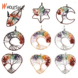 Anhänger Halsketten 1pcs 42-75mm Mix Farbe natürliche Chipsteinperlen Mond Blatt Sternenchark Anhänger für Schmuck Making DIY Handgefertigte Accessoires