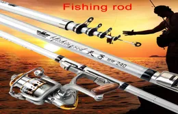 183m Telescopic Fishing Rod Reel Travel Portable Sea Fishing Pole for Freshwater Saltwater Profession Fishing Tool Only Rod9803192
