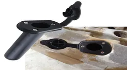 Fiske Tillbehörsverktyg Fiskestång Holder Tube Insert Tackle With Cap Cover PASKET KAYAK BOAT CANOE2700033