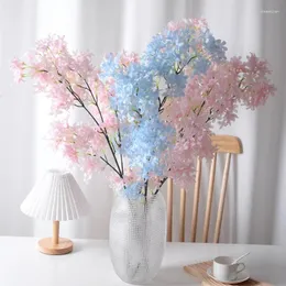 장식용 꽃 꽃 배열 말린 꽃다발 우아한 XV 년 꽃다발 부케 인공 사진 연인 테이블