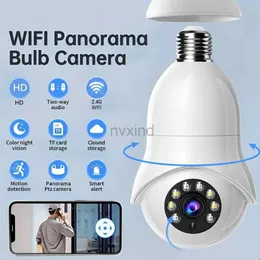 كاميرات IP Lightbulb Camera Camera Outdoor WiFi مراقبة 1080 بكسل كاميرا الأمان الأمان الشاشة الكاملة الكاميرا رؤية الليلية D240510