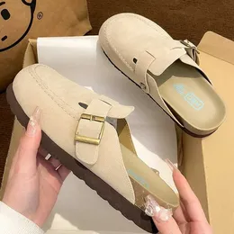 Skor Haken Semi Trailer Tjock Soled Soft Sole Sole Sole Sole Womens 2024 Sommarstil som bär en fotstå för yttre slitage