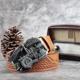 小物 open heart cow leather belt DHgate.com:Premium Denim Bull Head Scalp Embossed Cow