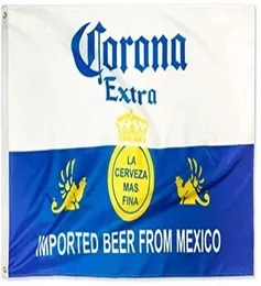 Estoque inteiro 100polester corona bandeira de cerveja extra 3x5 ft banner1021135