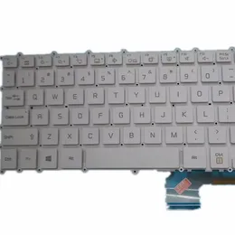 Tastiera per laptop per LG 13Z990 13Z990-G 13Z990-V LG13Z99 13ZD990 13ZD990-G 13ZD990-V inglese US White senza telaio con retroilluminazione con retroilluminazione con retroilluminazione