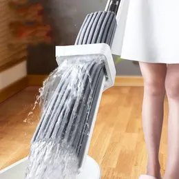 الامتصاص Wringer Mop Flat Floor Tile Cleaning Free Hand Washing Balai Cleaner Water Collodion Squeeze Mopping 240510