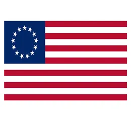 90 150cm fábrica inteira 100 poliéster 3x5 fts 13 estrelas EUA EUA 1777 American Betsy Ross Flag5404549