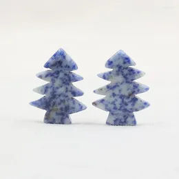 Figurine decorative Tbn56 Crystal Stone Natural Mini Green Green Dongling Decorazione dell'albero di Natale piccolo regalo