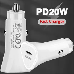 Car Charger PD QC 3.0 Type C Fast Charging Charger With Type C Cable For Xiaomi Samsung