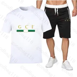 Męskie dresy t -koszulki luksusowe projektanci krótkie rękawy i szorty 2 -częściowy zestaw męski damski tshirts jogger jogger sportowa odzież letnia swetatystki