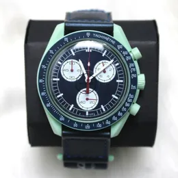 التقويم الرياضي Men's Moon Watch Bio Ceramic Planet Watch World Time وظيفة كاملة