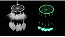 India Fluorescence Dreamcatcher with Feathers Noctilucous Wind Chimes Hanging Pendant Dream Catcher Fashion Wedding Christmas Gi3727542