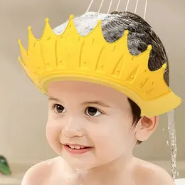 Capo di shampoo Protezione da orecchie impermeabile Cappellino per baby shower con cappello di shampoo per bambini in silicone regolabile 240506