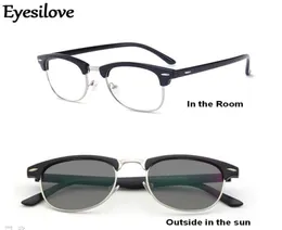 EyeshoLove clássico de óculos Pochromic Glasses Myopia mIOsfles com lentes sensíveis Lentes de transição Grey4505052