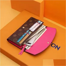 Portafogli designer di luxurys lady micolor borse borse corto portafoglio colorate thowers box women women classic with drop dhl9e