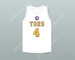 Custom Nay Mens Youth/Kinder Mike Evans 4 Ball High School Tors White Basketball Jersey 2 Top genäht S-6xl