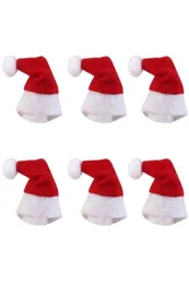 Mini cappello di Natale Babbo Natale Cappello Xmas Cappello Lollipop Mini Regalo per matrimoni Capite Creative Tree Ornament Decor6971773