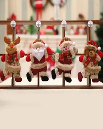 Decorazioni natalizie Gestie per porte per alberi di Natale Il ciondolo di bambola giocattolo Santa Claus Snowman Ornaments Hanging Orning for Home Capodanno GIF3736546