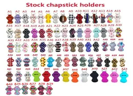 Stampa personalizzata Stampa Chapstick Holder Keychain Neoprene Handy Balm Balm Balm Holstick Tracker Holder Party Favors Novelty 8251227