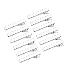 100pcs Platinum Iron Flat Alligator Hair Clip Findings DIY Hair Accessories Making 34mm 46mm 57mm 77mm340y4984026