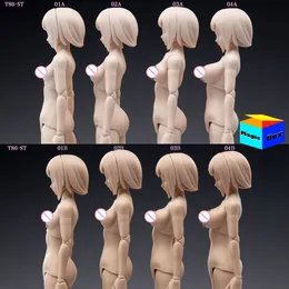 86ToYS T86-ST 1/12 Żołnierz żeńska słodka głowica anime super elastyczna stawka ciało białe/pszenica 6-calowa akcja znakowa modelka 240426