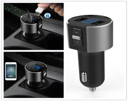 Беспроводной инкар Bluetooth FM -передатчик радиодаптер Car Kit Black Mp3 -плеер USB Заряд 4539771