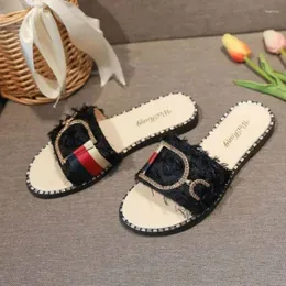 Kapcie vrouw platte sandalen vrouwelijke na zewnątrz toevallige thuis zachte lichtgewicht Bad enkele Schoenen Mode Slides Nieuwe