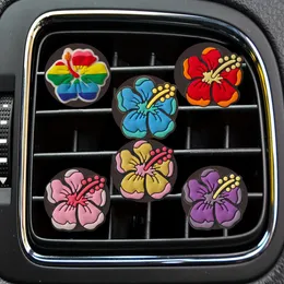 Interior Decorations Pentapetal Flower Cartoon Car Air Vent Clip Clips Freshener Outlet Per Conditioner Drop Delivery Otebe