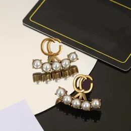Klassische überbackene Ohrringe Stud Perlen und Diamanten Vintage 14K Gold Designer Ohrringe für Frauen Hochzeitsfeiern täglicher Outfit Geschenk Schmuck Schmuck
