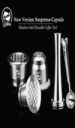 Icafilas für Nespresso -nachfüllbare Kapsel wiederverwendbarer Kaffeefilter Dripper Steel Cafeteira Capsulas de Cafe Recargables C10301854343