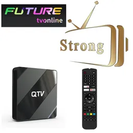 4K Strong 12M TV QTV Polec Future TVOnline Android 10 Smart 4K TV Box 2GB 8 GB ROM Set Top Box Wsparcie Stalker Mac