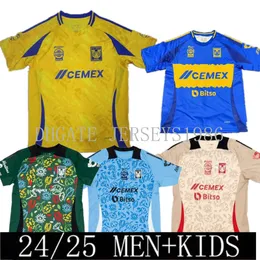 24/25 GIGNAC TIGRES UANLサッカージャージアウェイ2024 2025メキシコリーガアースデイMX Vargas Aquino Pizarro Nicolas F. Thauvin Football Shirts Maillots xxxl 4xl